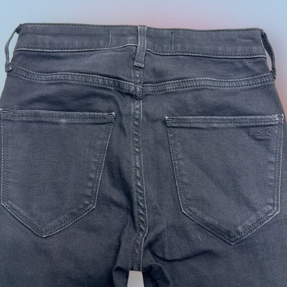 HOLLISTER Women’s 00S Black HIGH RISE JEAN LEGGING - Picture 3 of 4